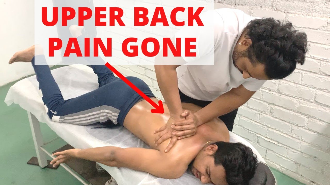 ASMR | Upper Back Pain Deep Tissue Massage Therapy | Upperback Pain Treatment | Back Pain Massage