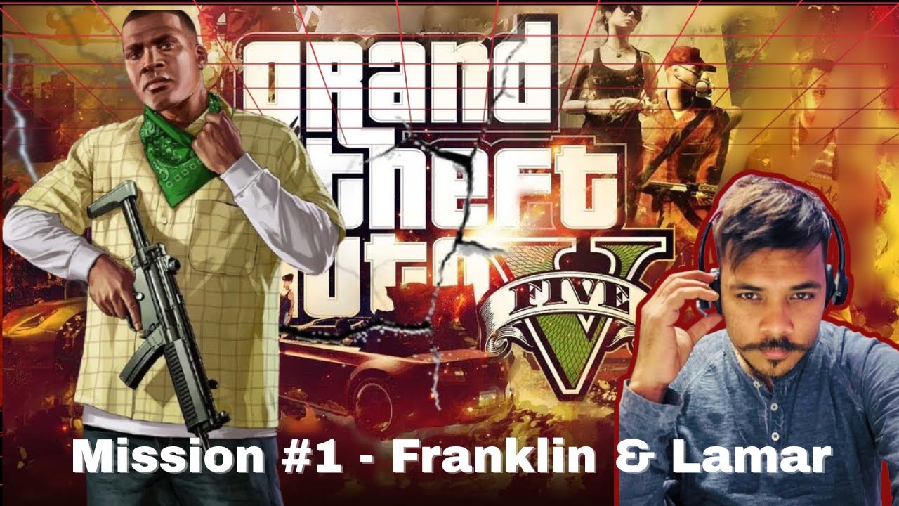 GTA 5 - Intro & Mission # 1 - Franklin and Lamar