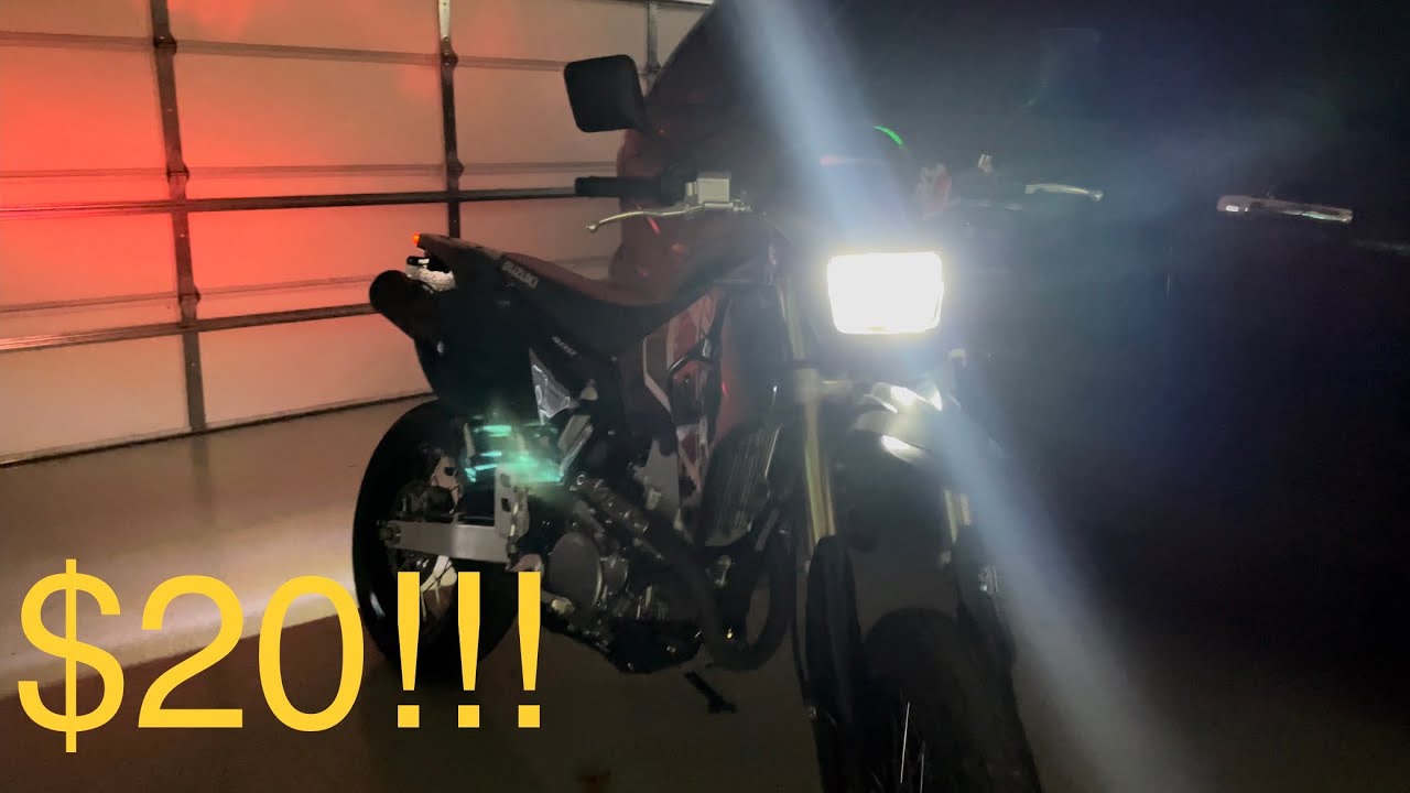 Модернизация светодиодных фар DRZ400SM за 20 долларов!