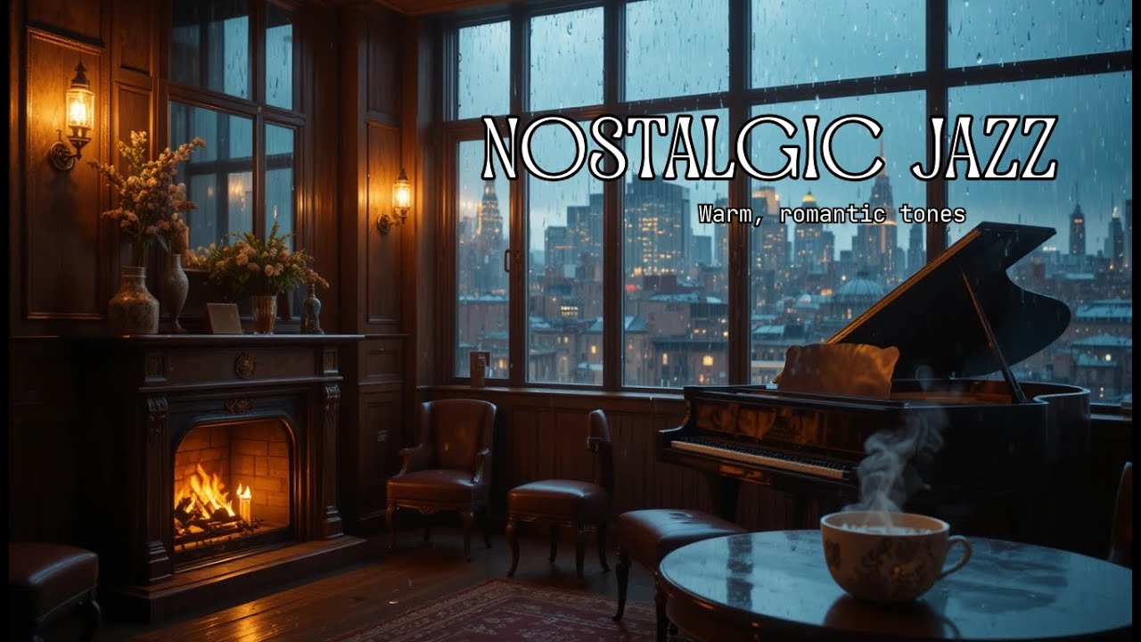 Cozy Rainy Night Jazz: Relaxing Smooth Jazz Music at Luxury Coffee Shop Ambience to Unwind
