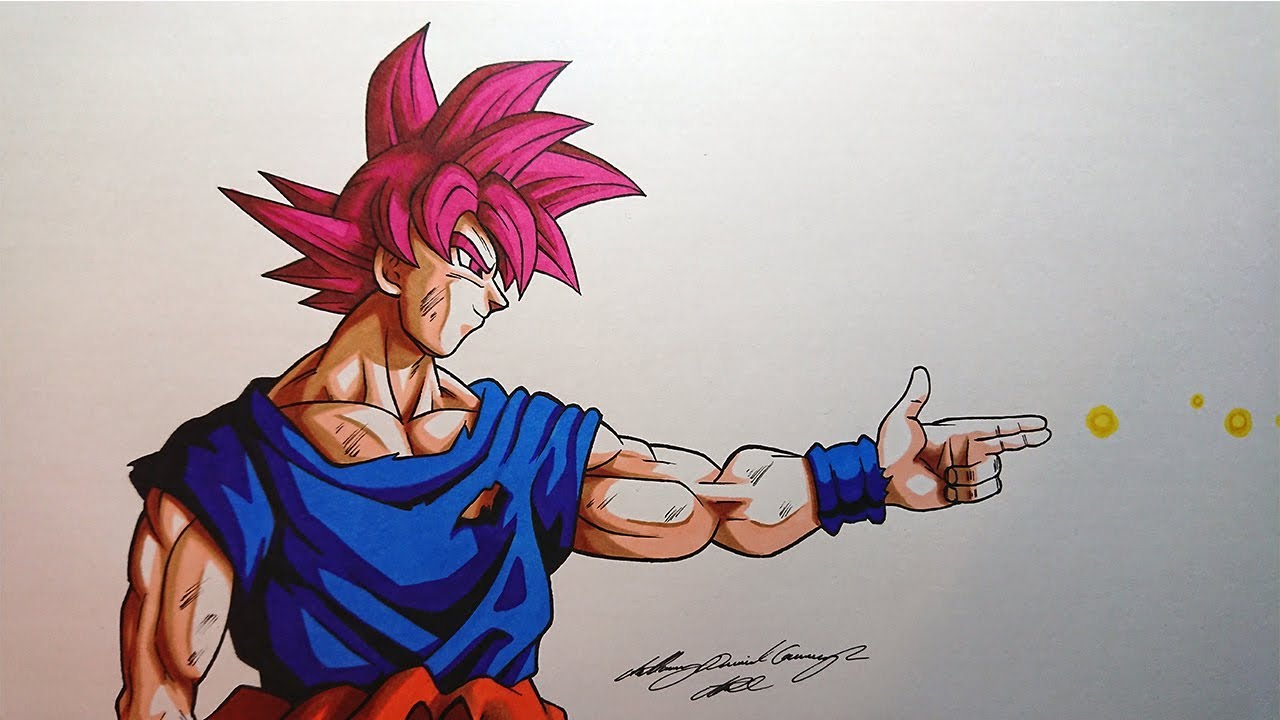 Goku Uses Spirit Gun | Speed Drawing
