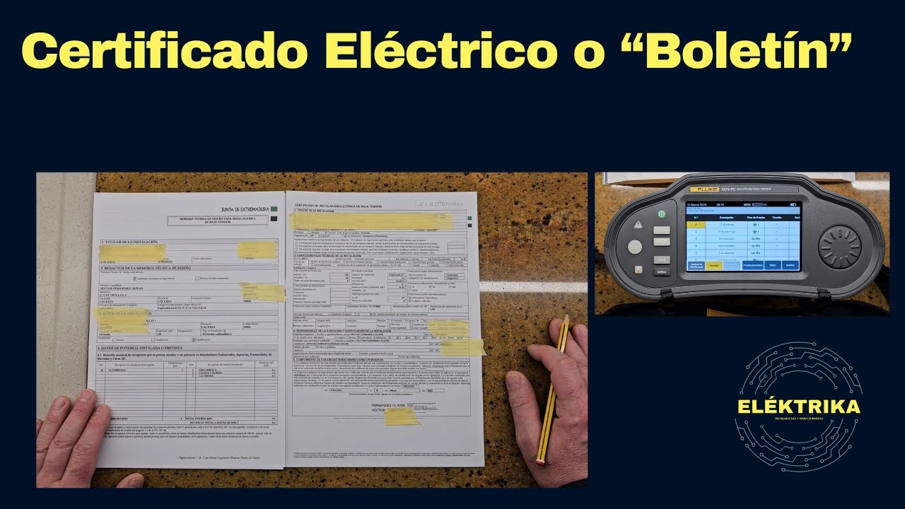 Certificado Eléctrico  o 