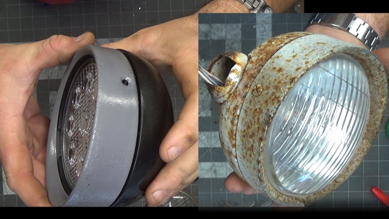 Tractor Headlight Restoration & Conversion