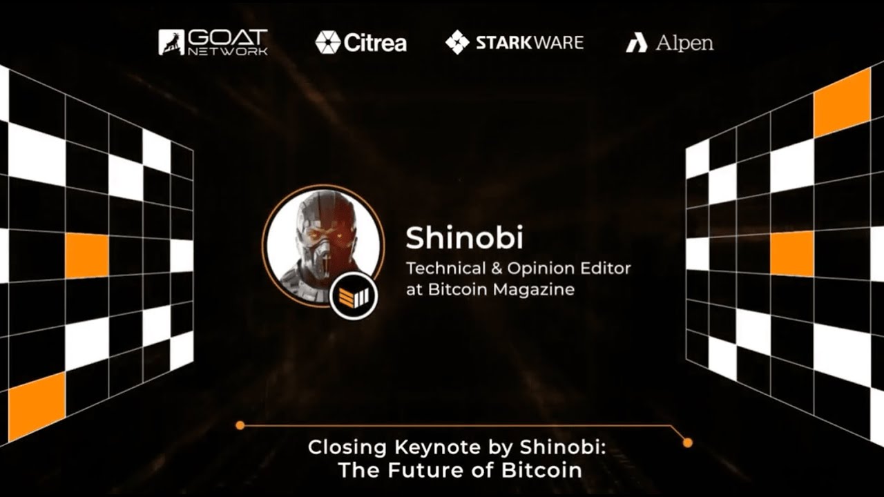 Keynote by Shinobi, Technical Editor at Bitcoin Magazine - The Future of Bitcoin