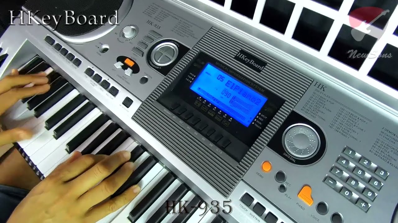 Teclado Musical Arranjador HK-935 - Midi 5/8 - Profissional Sensitive 61 Teclas - By Samuel Rosa