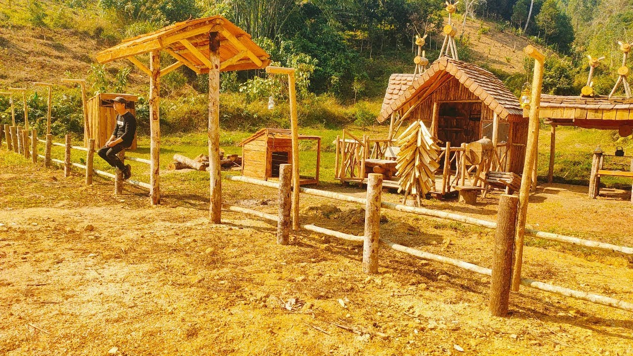 The young man was determined to build his own farm and construct a protective fence for his house.