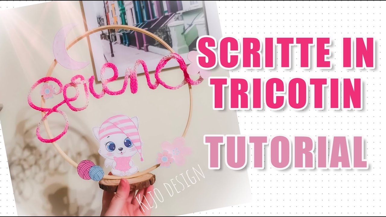 Scritte in TRICOTIN con caterinetta, TUTTI I TRUCCHETTI! Facciamola insieme.