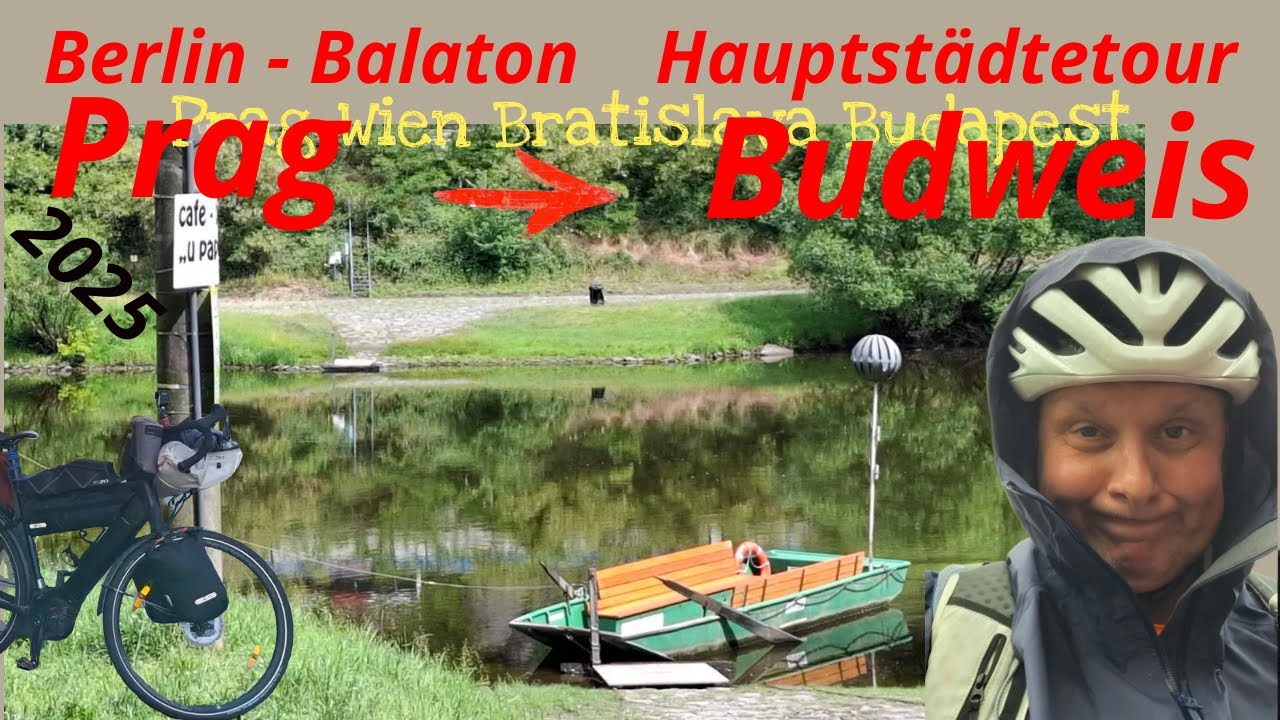 Berlin - Balaton, Solo-Bikepacking, Tschechien, auf ein Budweiser nach Budweis, Teil 4
