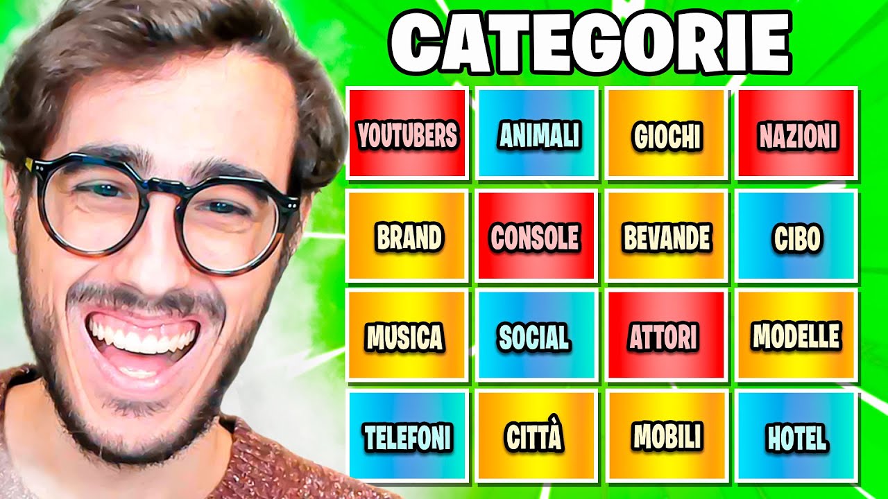 DIMMI 10 NOMI DI YOUTUBERS! - Categories