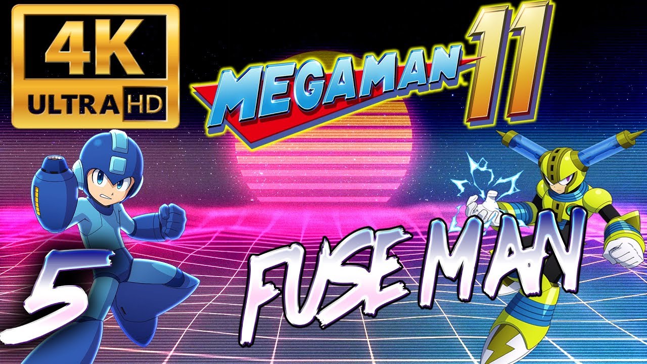 MEGA MAN 11 (PS4) ~ FUSE-MAN #5 [ULTRA 4K 60FPS]