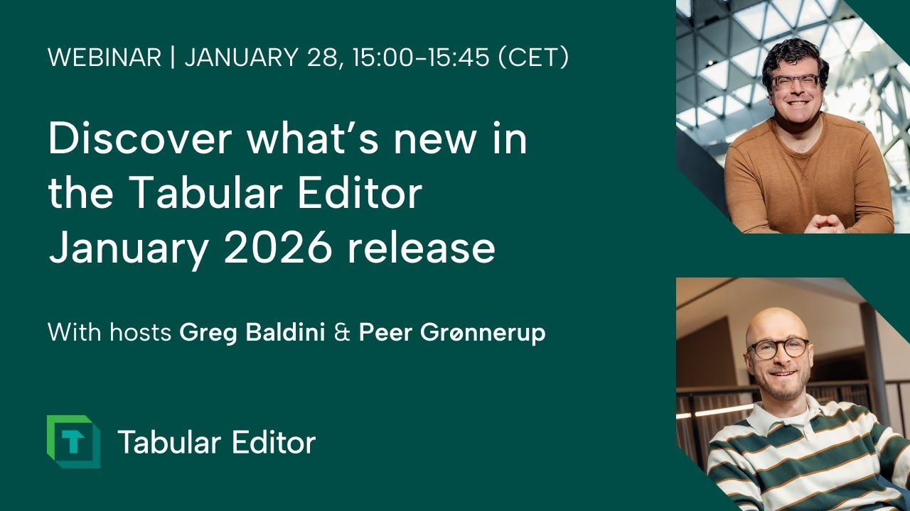 On-demand: Discover what's new in the Tabular Editor January 2026 release