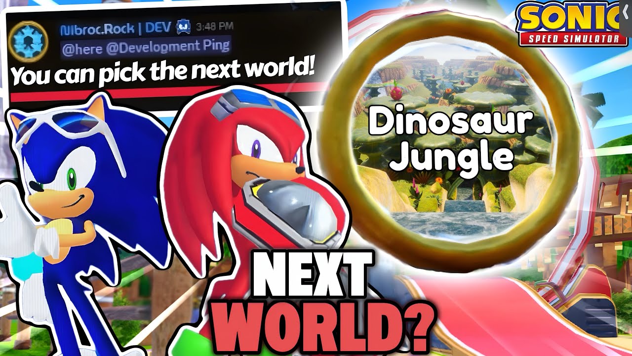 We can choose the next world!! (Sonic Speed Simulator)