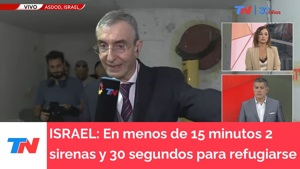GUERRA EN ISRAEL I Una nueva alarma sonó en Ashkelon donde se encuentra el equipo de TN