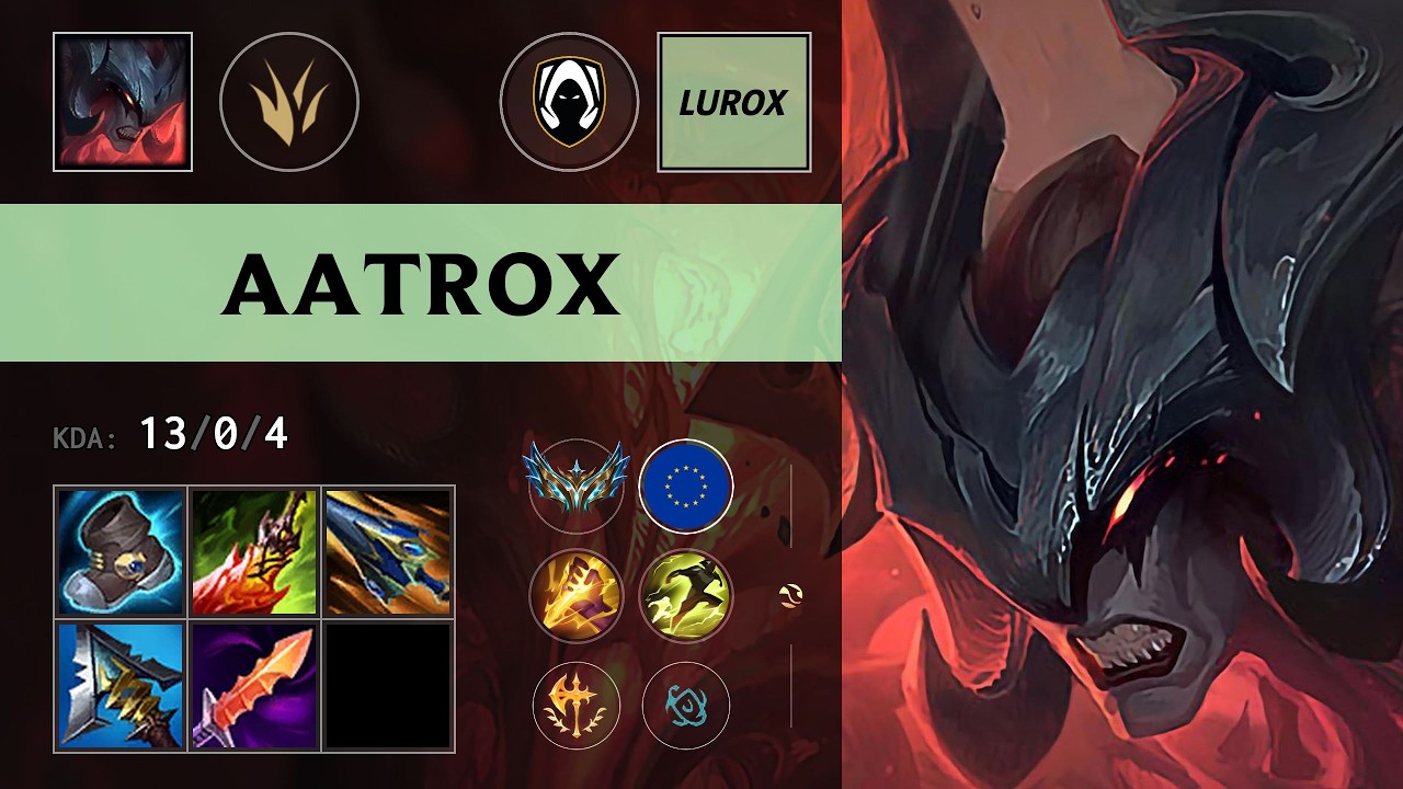 (HRTS Lurox) Aatrox Jungle vs Jarvan IV - EUW Challenger Patch 26.11