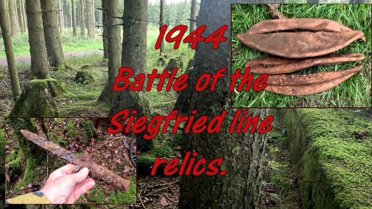 1944 Battle of the Siegfried line relics.
