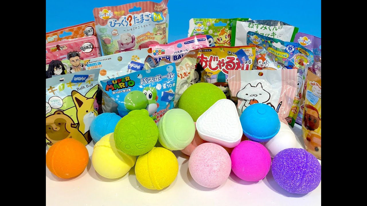 びっくらたまご 鬼滅の刃　ポケモン　すみっコぐらし　ねこぺん　モルカー　マリオ　アナ雪２　おじゃる丸　アンパンマン　など