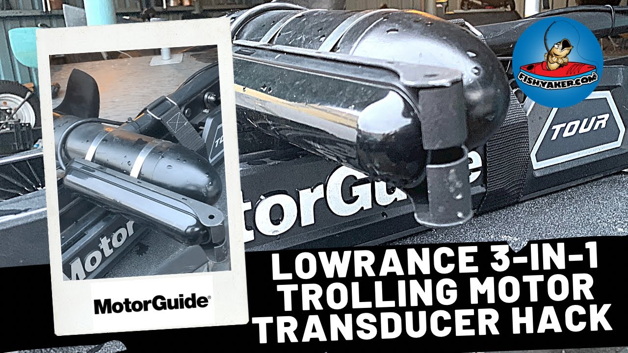 Easy Lowrance 3-in-1 Transducer Mount Hack - On MotorGuide Tour Pro