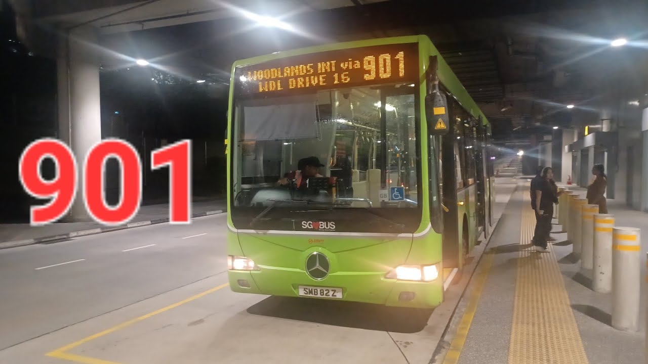 [SMRT] Debut/Cameo! SMB82Z Woodlands Feeder Service 901 Mercedes Benz OC500LE Batch 2 