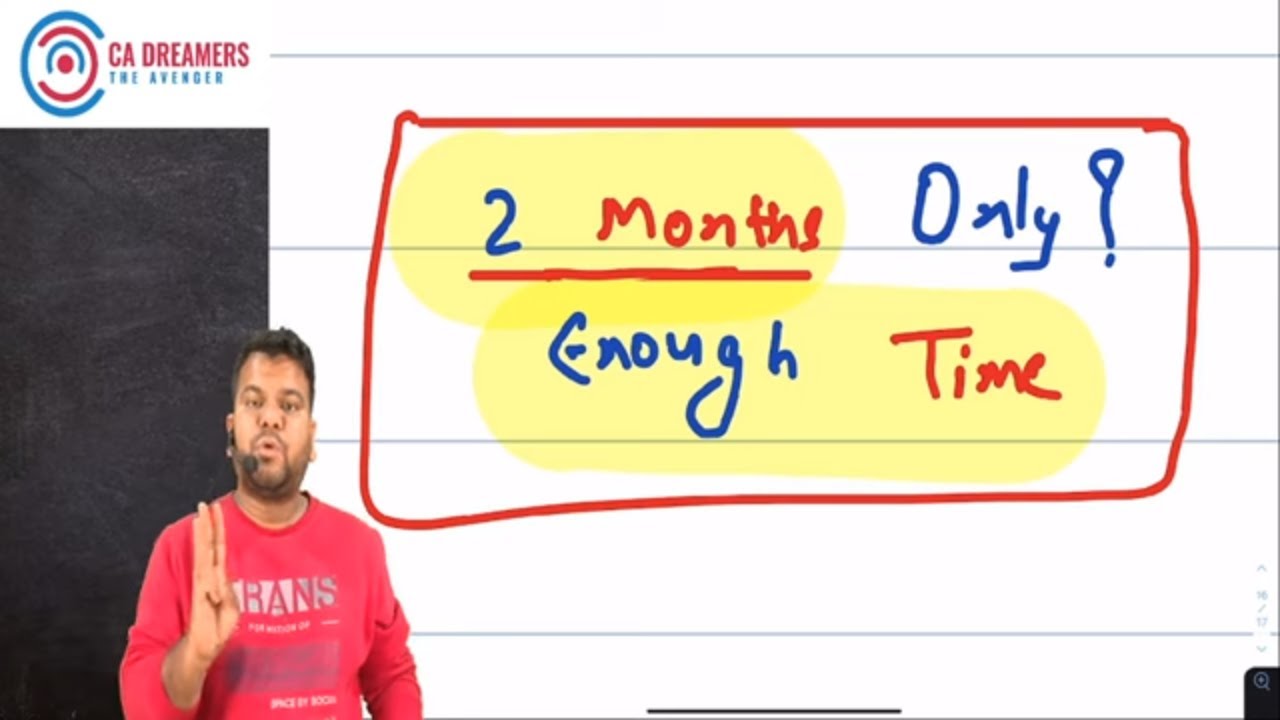 Are 2 Months "ENOUGH" to Clear CA inter May 22 Exams