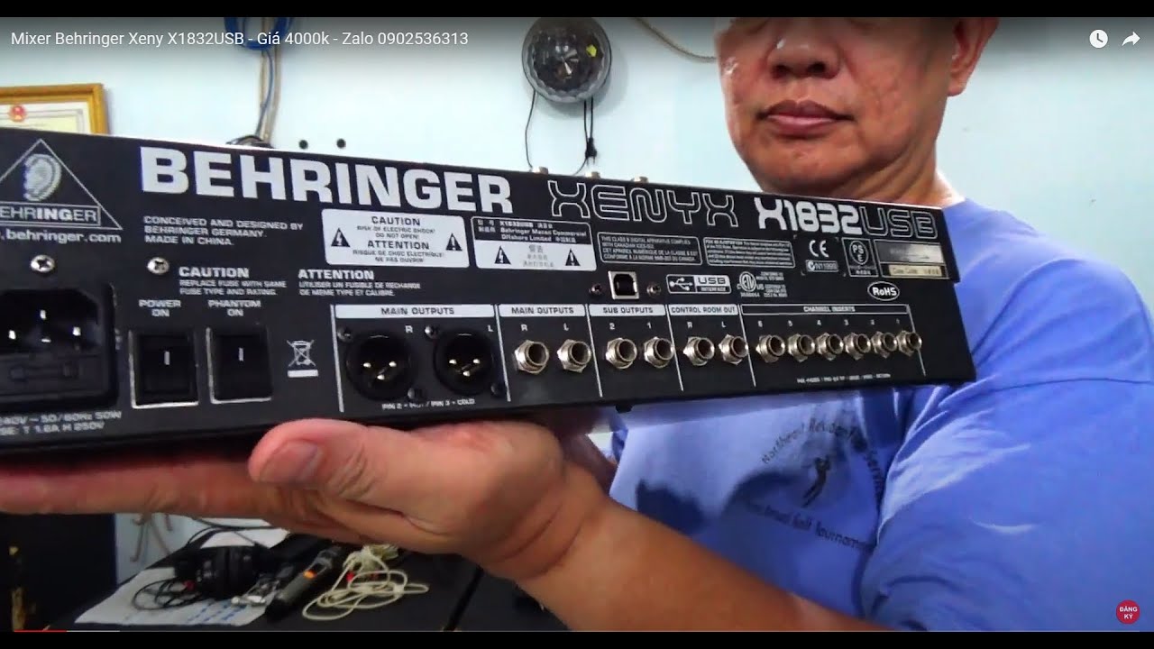 Mixer Behringer Xeny X1832USB - Giá 4000k - Zalo 0902536313