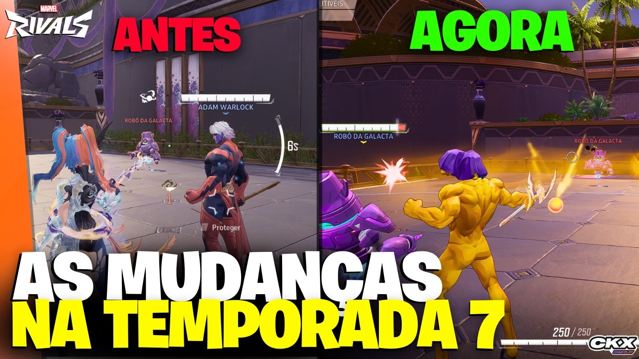 TESTANDO OS BUFFS E MUDANÇAS DA TEMPORADA 7 DO MARVEL RIVALS