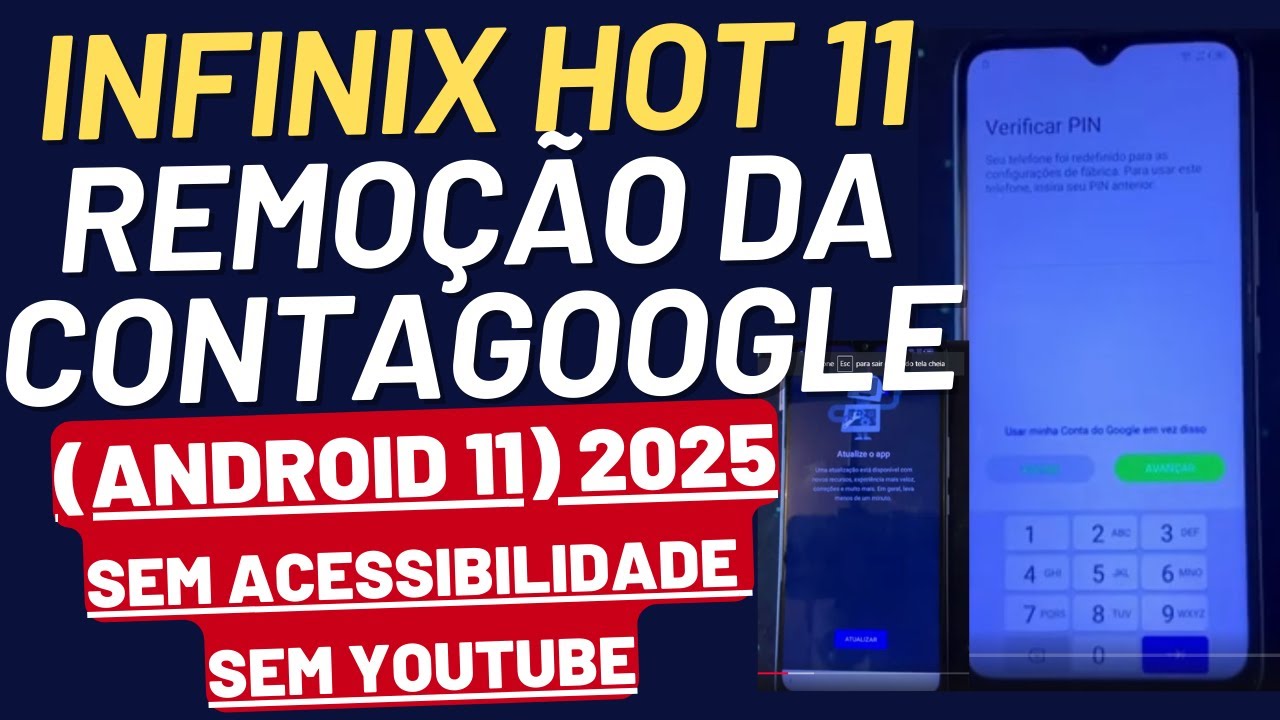 REMOVER CONTA GOOGLE INFINIX HOT 11 ATUALIZADO 2025 ANDROID 11 SEM COMPUTADOR GOOGLE FRP BYPASS