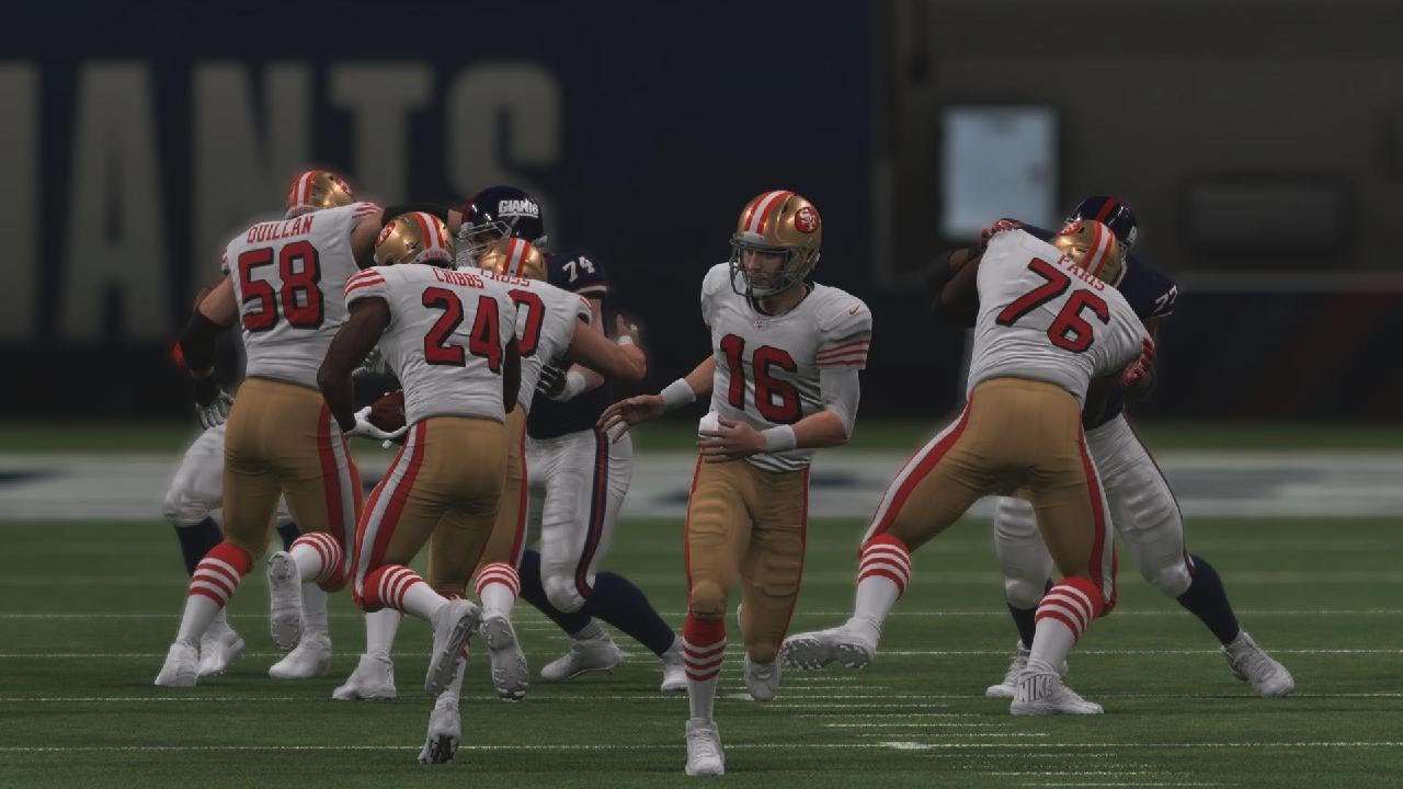 NFL86 Week 10 San Francisco 49ers at New York Giants Montana vs Simms