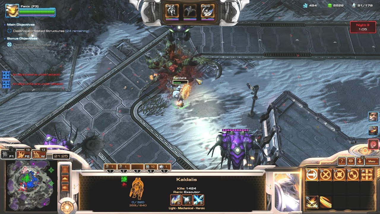 SC2 Co-Op Dead of Night, Fenix GamePlay [Prestige : Network Administrator]