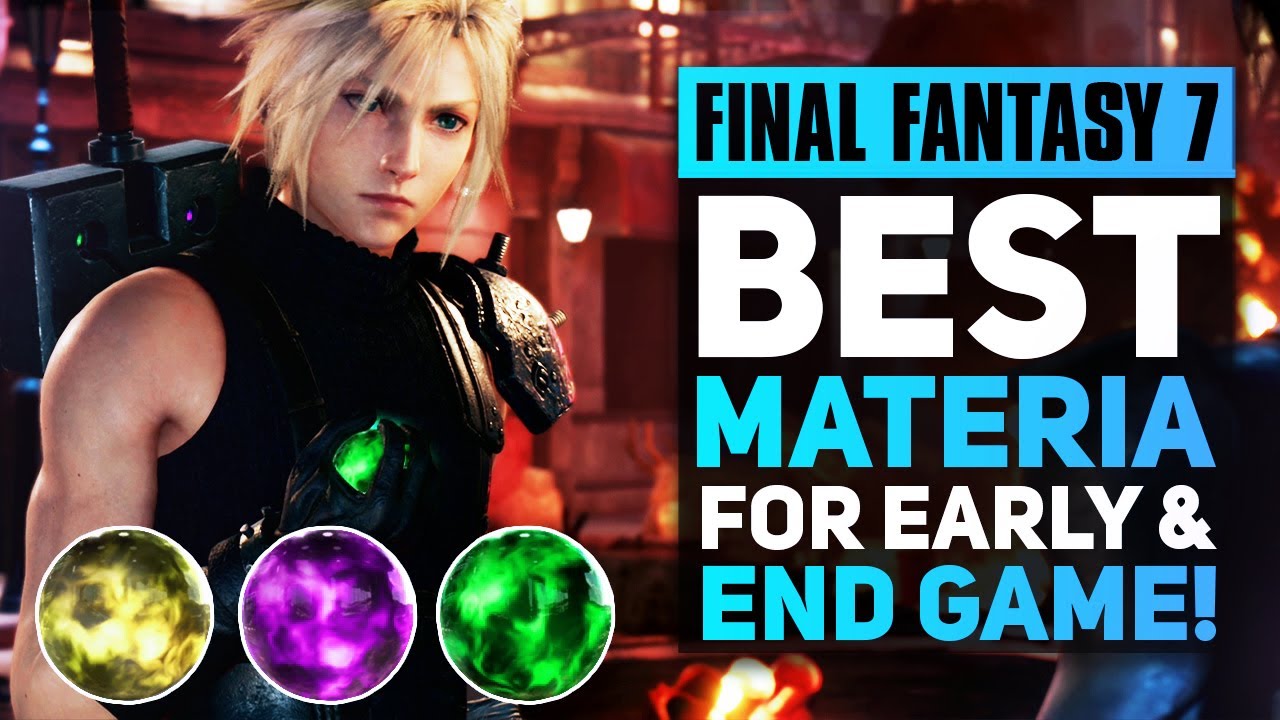 Final Fantasy 7 Remake: 10+ лучших материй для РАННЕЙ И КОНЕЧНОЙ ИГРЫ (Лучшие предметы FF7R)