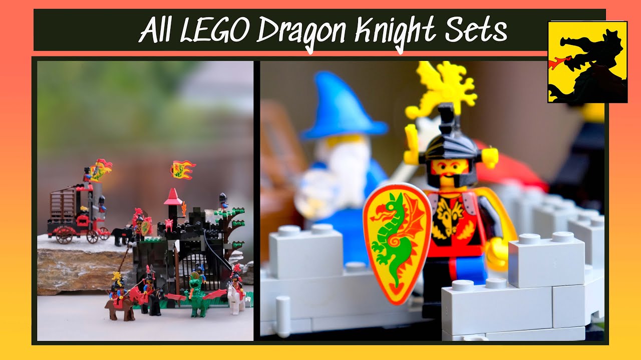 All LEGO Dragon Knight Castle Sets - 6082, 6076, 6056, 6048, 6043, 1906, 2891