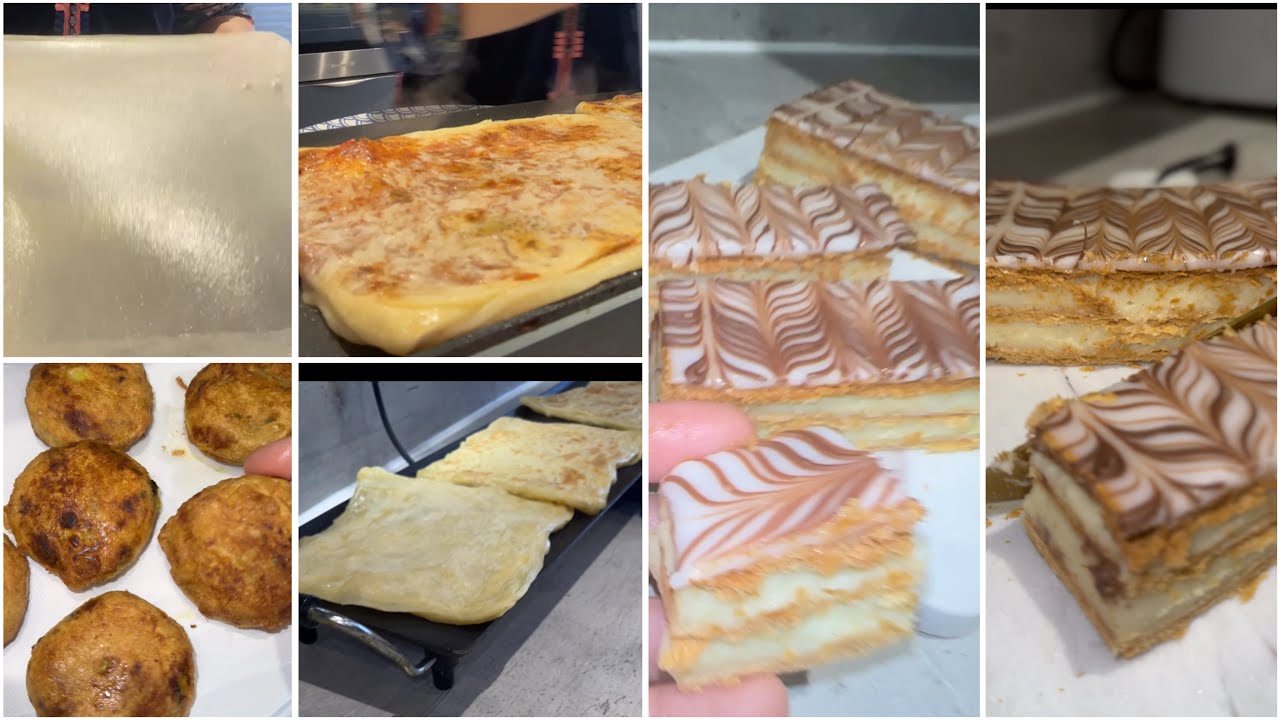 سلسلة🌙 رمضان🕌مع mes sœurettes🥰محاجب🇩🇿مسمن🇩🇿mille feuilles 🤤crème pâtissière 👌fondant 👍