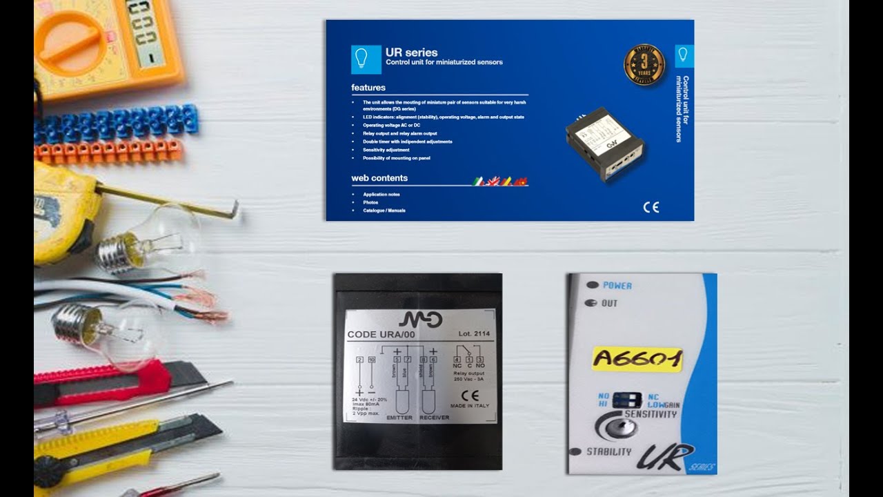 UR-Signal Amplifier Micro Detector  Thru Beam Sensor-Control unit for miniaturized sensors
