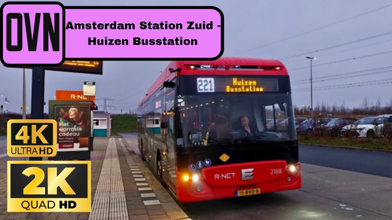 (Driver POV)Transdev Line 221 Amsterdam Zuid - Huizen Busstation