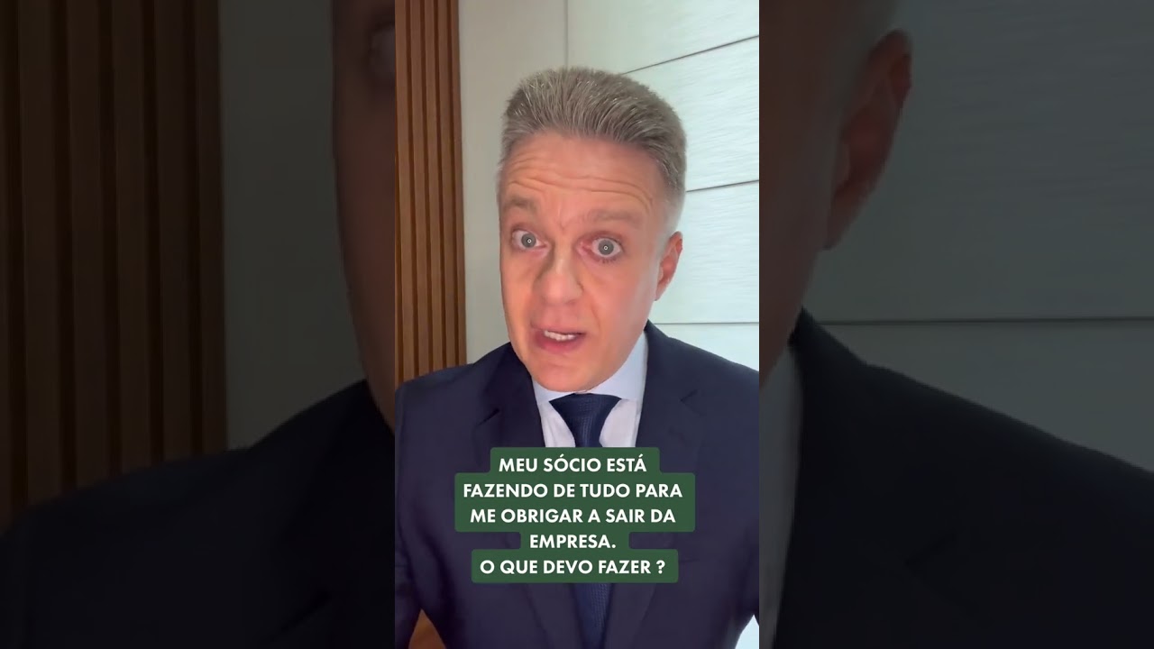 MEU S&Oacute;CIO EST&Aacute; FAZENDO DE TUDO PARA ME OBRIGAR A SAIR DA EMPRESA. O QUE DEVO FAZER?