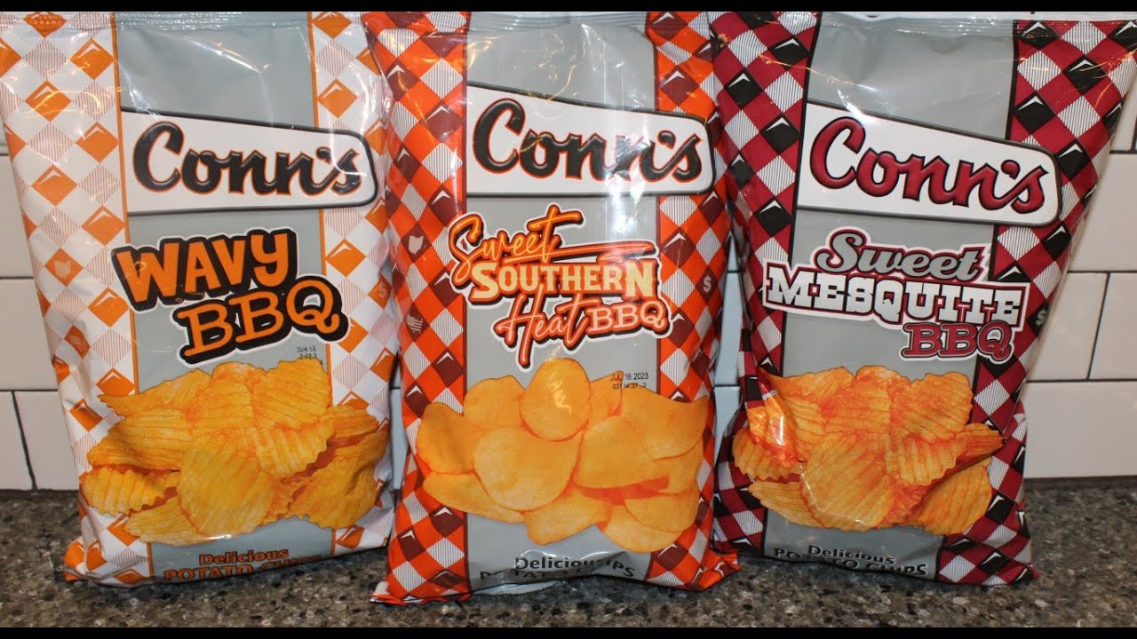 Conn’s Potato Chips: Wavy BBQ, Sweet Southern Heat BBQ and Sweet Mesquite BBQ Review