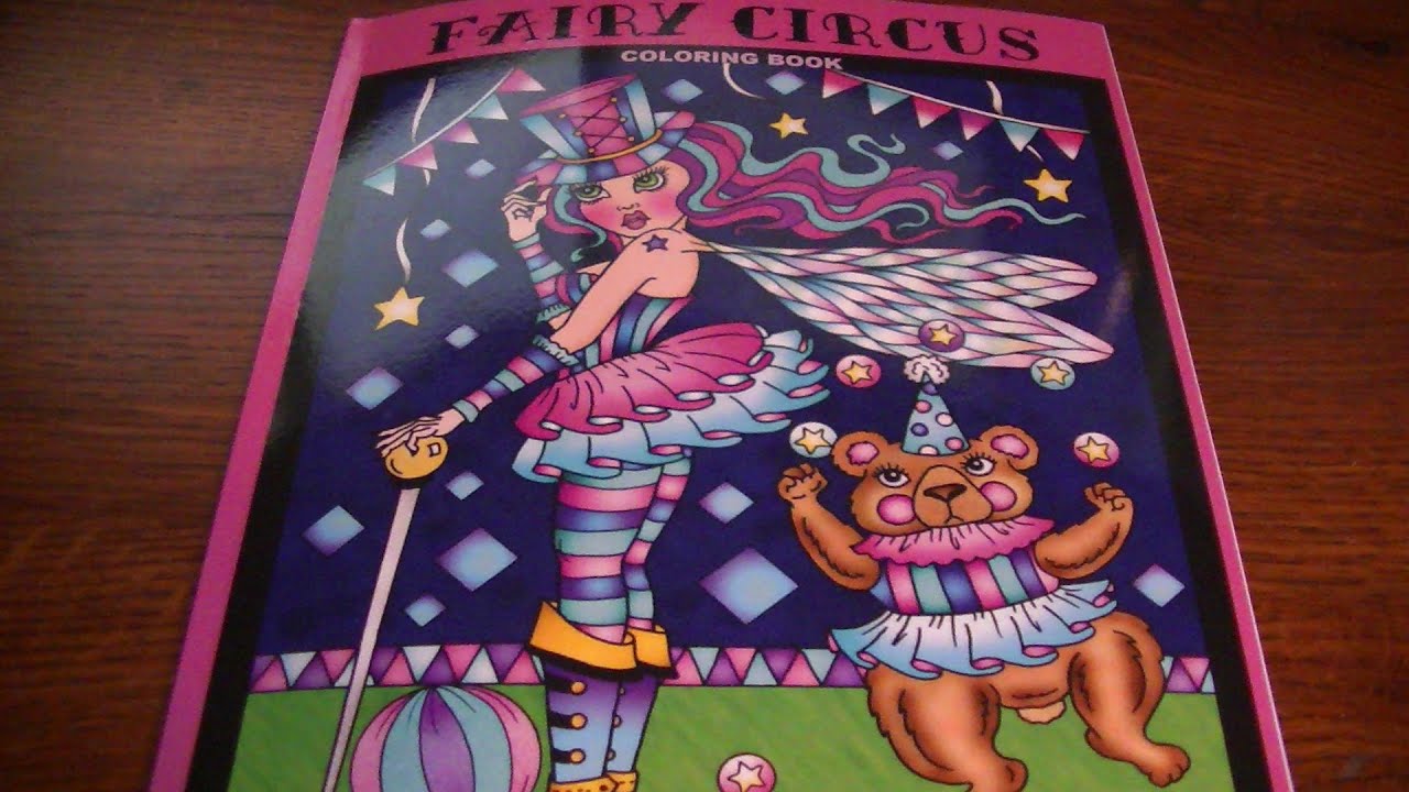 Fairy Circus by Deborah Muller Adult Coloring Flip Thru!