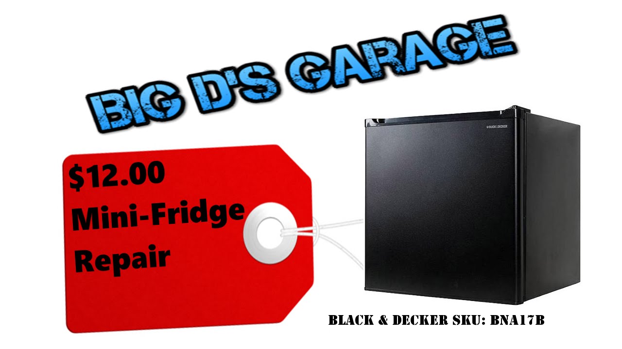 $12 Mini Fridge Repair! B&D BNA17B