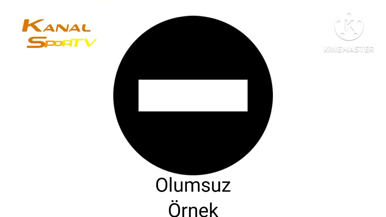 kanal spor TV akıllı işaretler olumsuz Örnek
