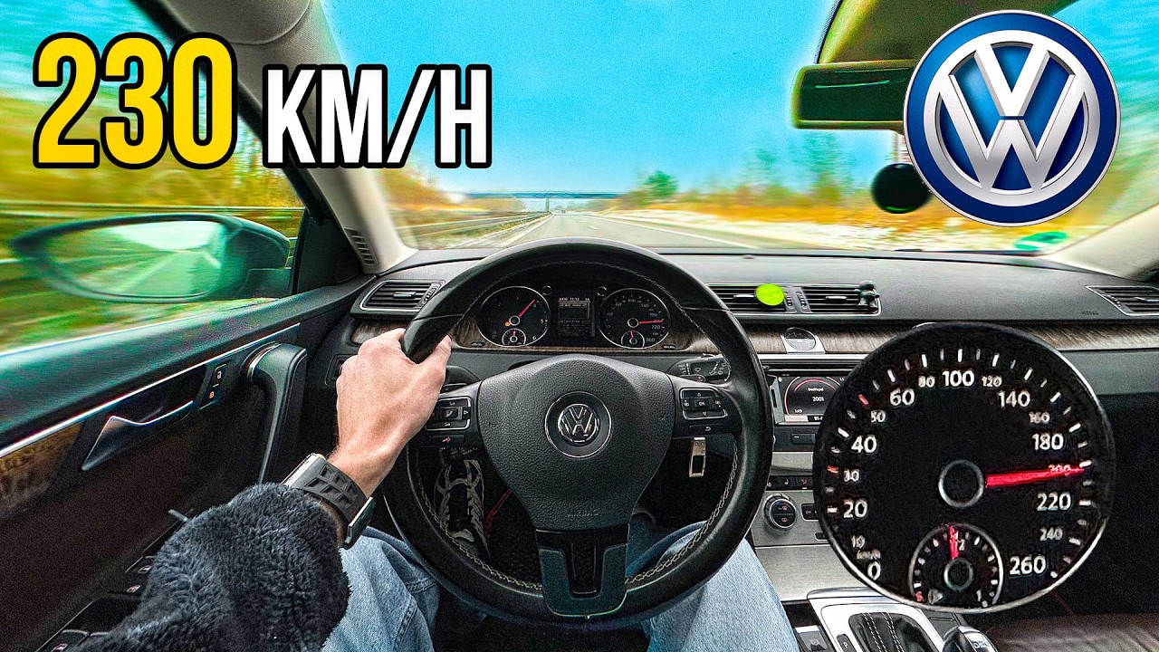 VW Passat B7 2.0 TDI Autobahn POV | Top Speed 230 km/h