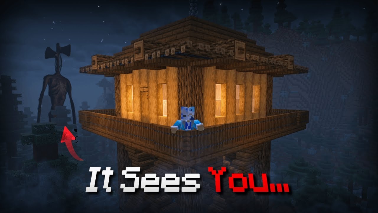 I Crashed Into Siren Heads Forest In Minecraft!
