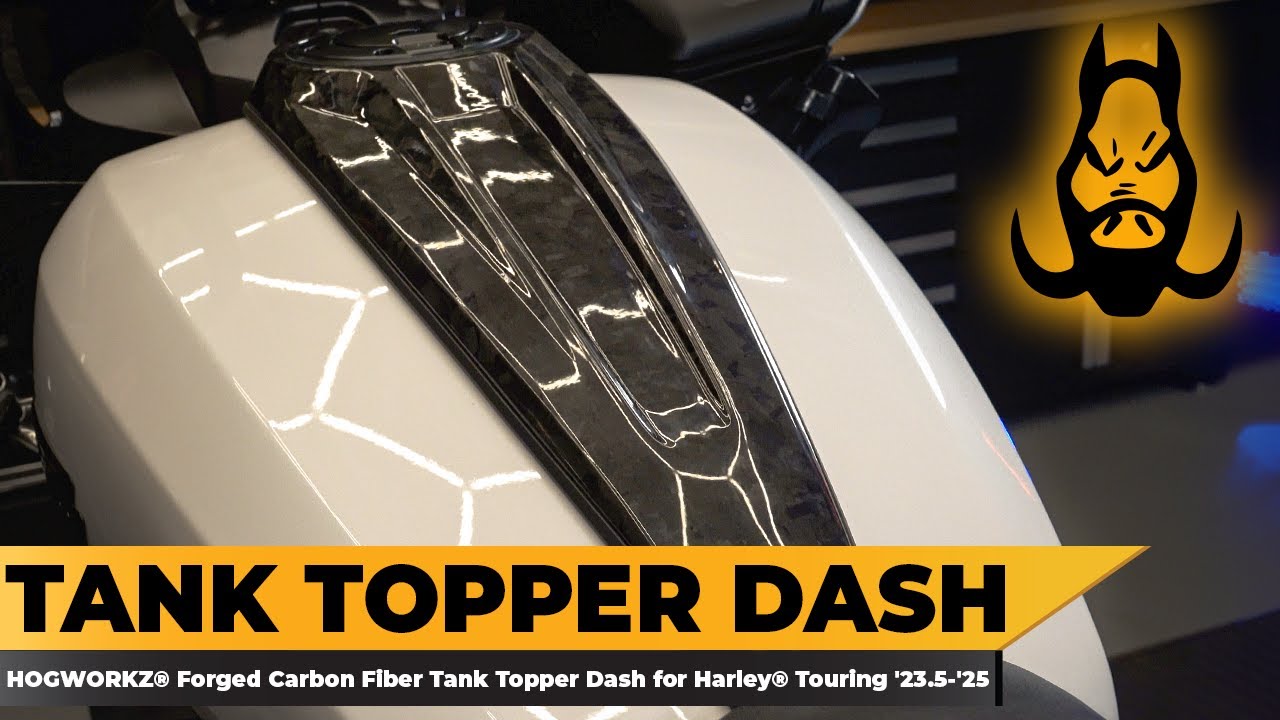 HOGWORKZ&reg; Forged Carbon Fiber Tank Topper Dash for Harley-Davidson&reg; Touring '23.5-'25