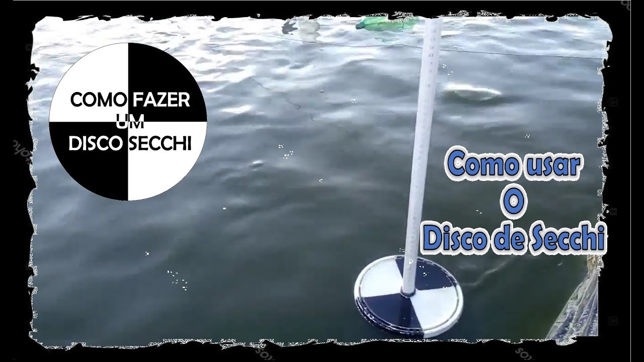 Como fazer um Disco de Secchi (Cultivo de Peixes)