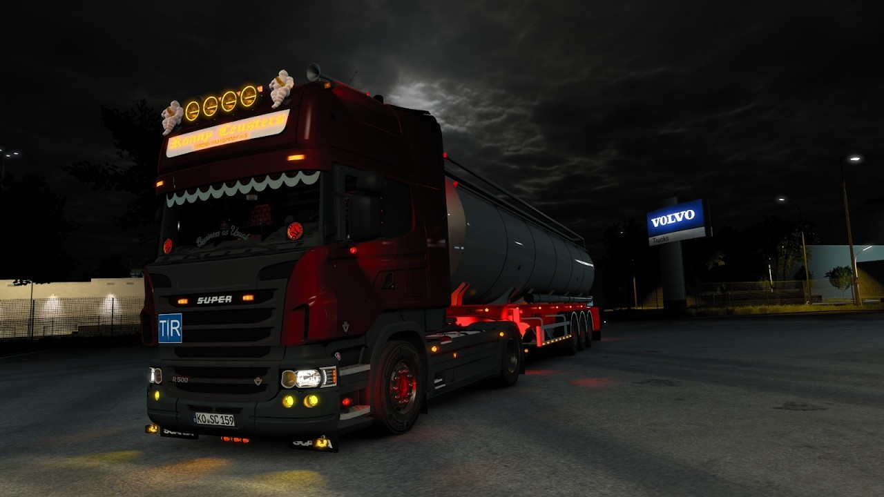 Euro Truck Simulator 2 | Scania V8 500HP | Rainy Finland | HollandStyle | ProMods | Moza | 2K60FPS