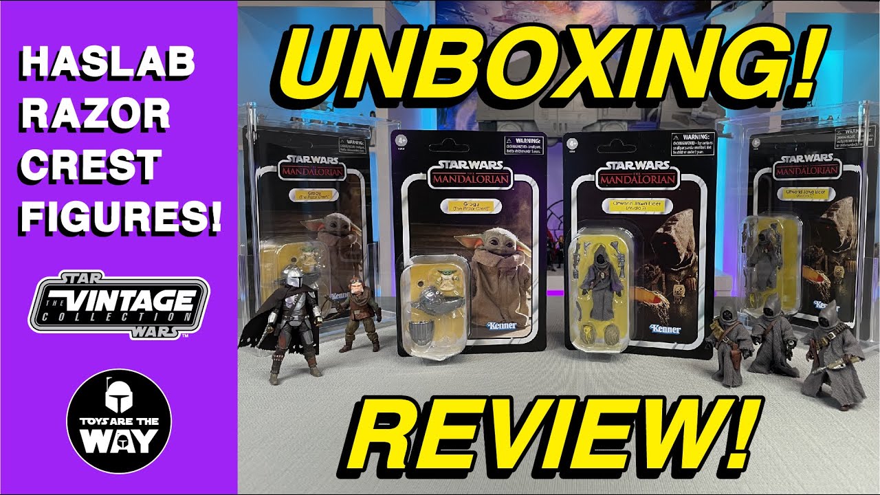 Star Wars The Vintage Collection | Haslab Razor Crest Figures | Unboxing & Review! HAS001 & HAS002