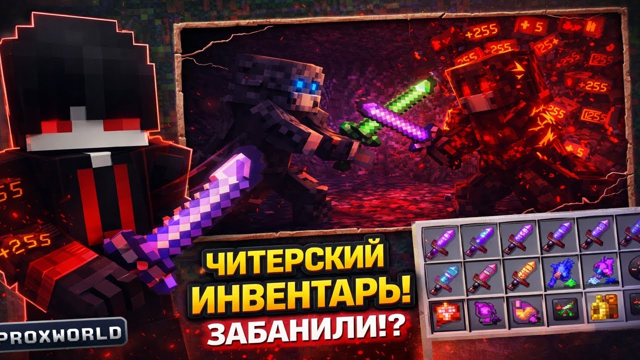 Как я использовал ЧИТЕРСКИЙ инвентарь в PROXWORLD | Получил бан?
