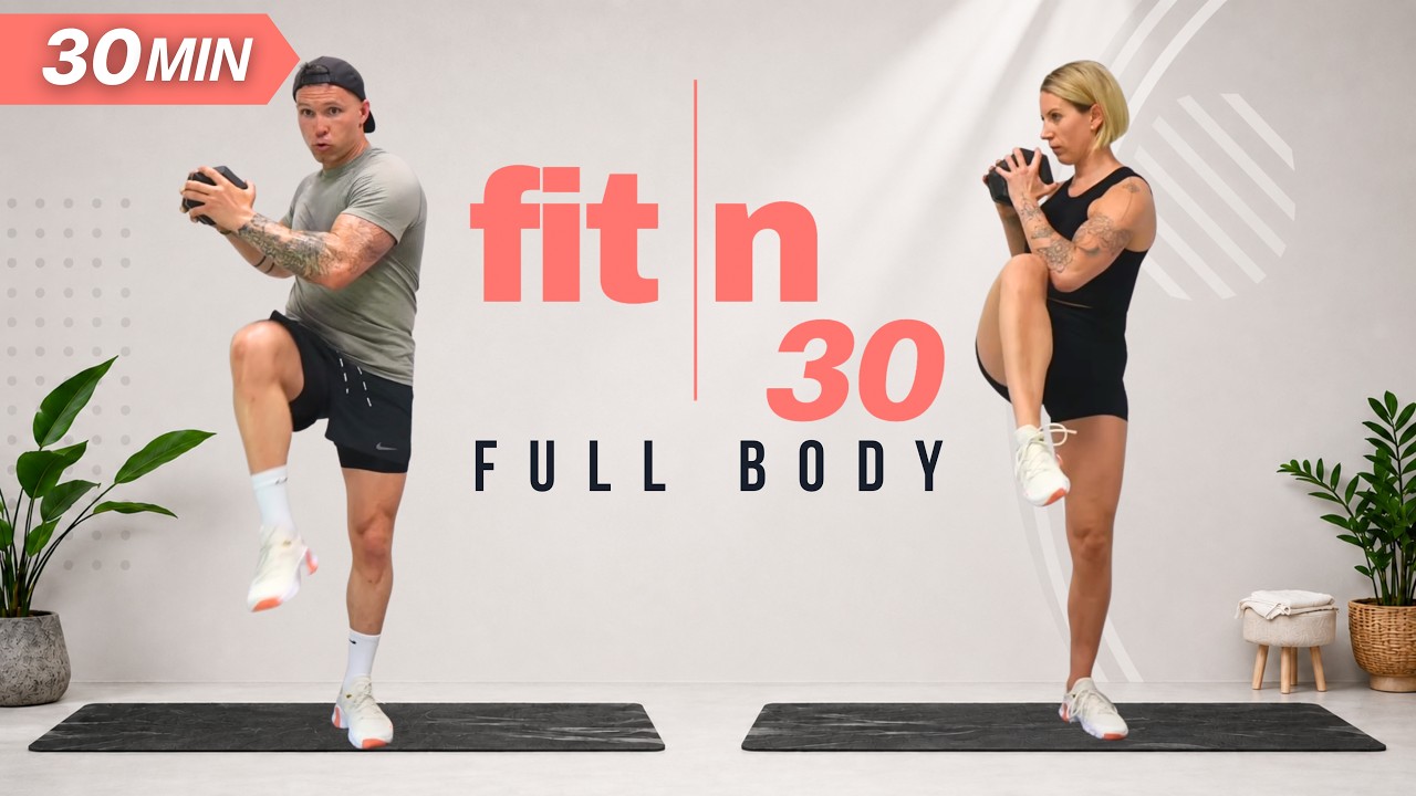 Fit in 30: Full Body Dumbbell Workout for Strength & Total Fitness (30 Minutes)