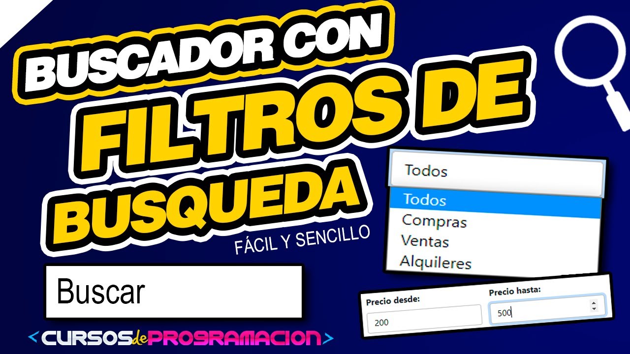 BUSCADOR con FILTROS php mysql ✅