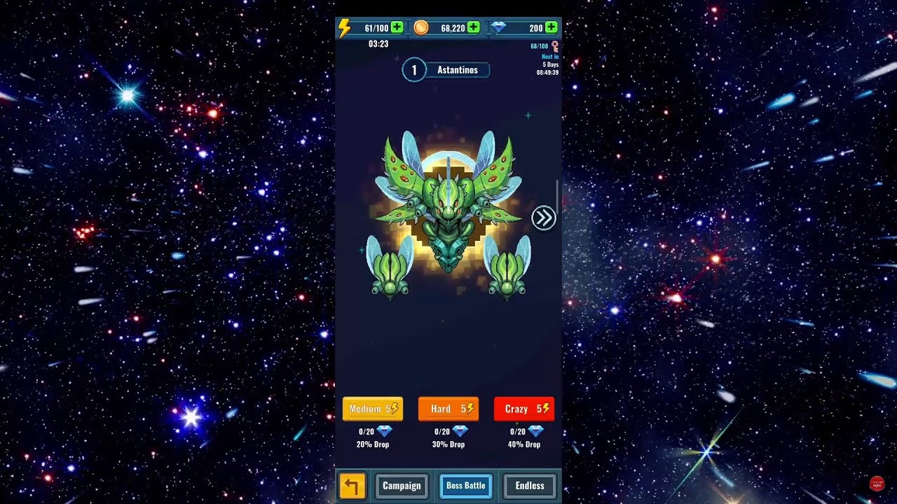 Galaxy Invaders: Alien Shooter - Boss 1: Astantinos