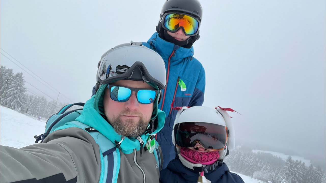 One day in Ovifat skiing Piste - 01/2026  