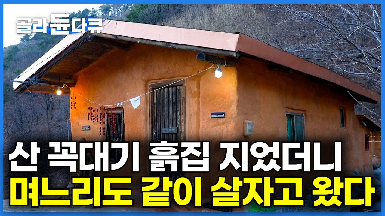 덕유산 꼭대기에 홀로 집 지은지 12년 째｜조용히 살려고 지은 산속 흙집에 아들과 며느리가 함께 살자고 들어왔다｜한국기행｜#골라듄다큐